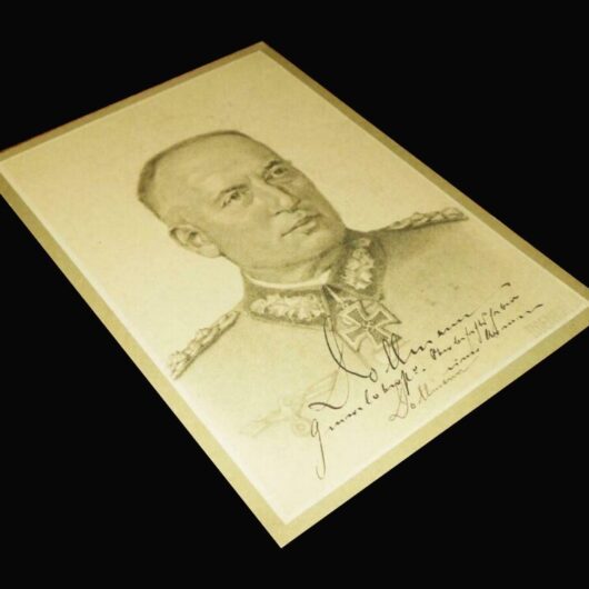 WW2 German Wehrmacht Autograph - GENERAL FRIEDRICH DOLLMANN - WARTIME SIGNATURE