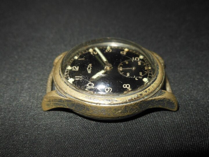 WW2 German Wehrmacht Dienstuhr - ARMY PERSONAL SERVICE WATCH - RECTA - NICE! - Image 4