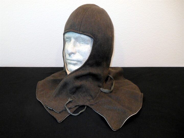 WW2 German Wehrmacht Kopfhaube - FIELD GREY / WHITE WINTER HOOD - VERY NICE! - Image 4