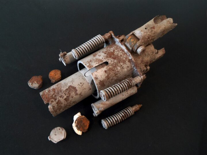 WW2 German Wehrmacht Luftwaffe - MG151/20 DRILLING MOUNT ASSEMBLY - VERY  RARE! - Image 16