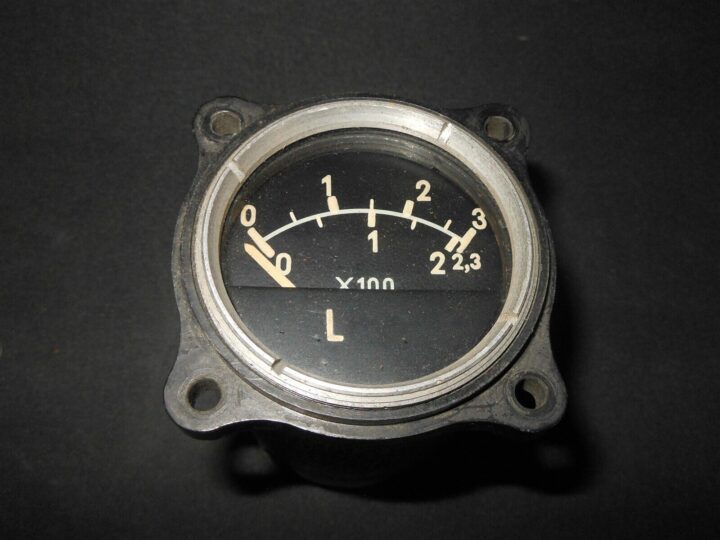 WW II German Aviation Aircraft Vorratsanzeiger - FUEL GAUGE - Si204 - VERY NICE! - Image 3