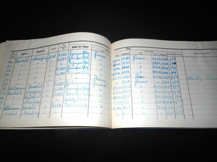 WW II German LW Flugbuch - FLIGHT LOG BOOK - Ju86 Do17 Ju52 Ju88 - KG76 - NICE! - Image 23