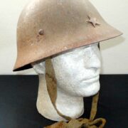 WW II Imperial Japanese Type 90 - CIVIL DEFENSE HELMET / LINER / STRAPS - NICE! - Image 3