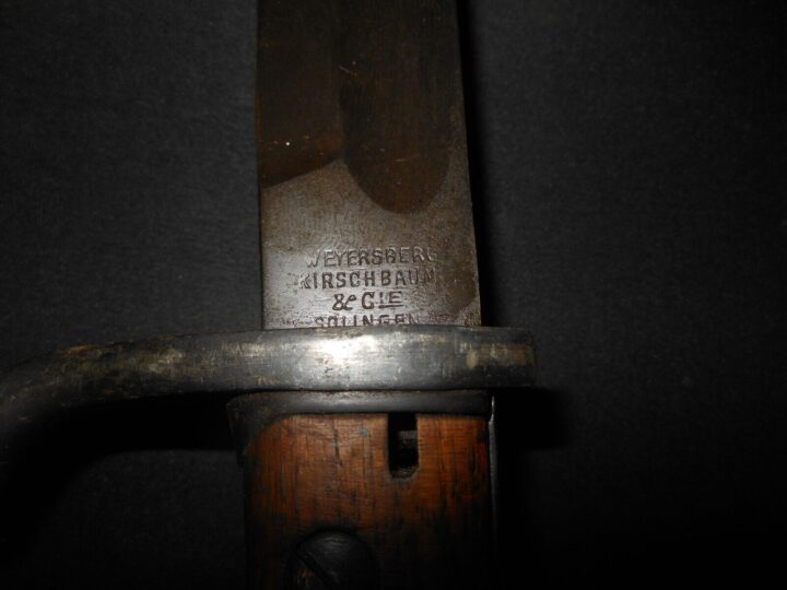 WW1 German Army S98/05 Seitengewehr - WEIMAR POLICE UNIT BUTCHER BAYONET - RARE! - Image 15