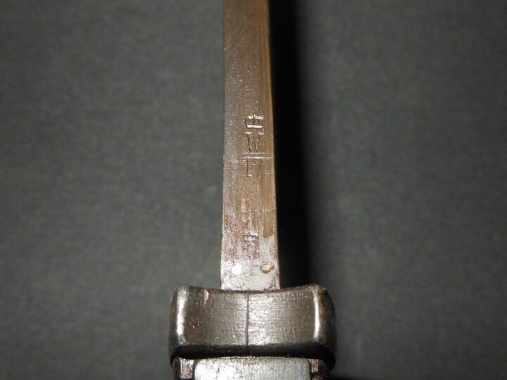 WW1 German Army S98/05 Seitengewehr - WEIMAR POLICE UNIT BUTCHER BAYONET - RARE! - Image 16