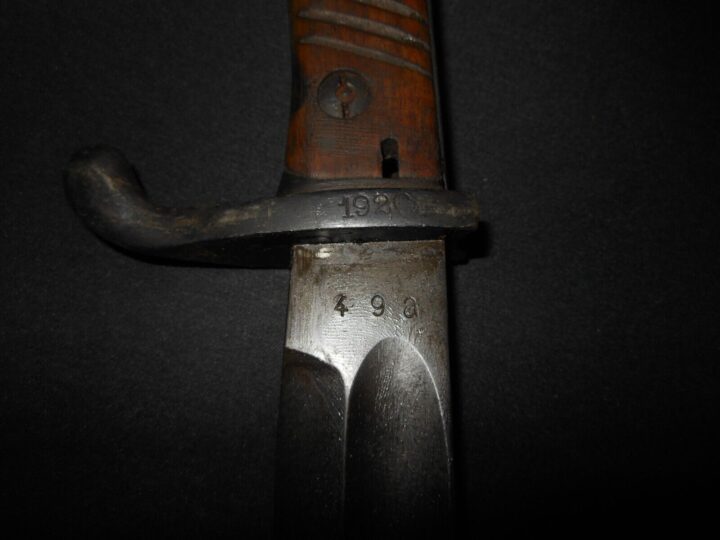 WW1 German Army S98/05 Seitengewehr - WEIMAR POLICE UNIT BUTCHER BAYONET - RARE! - Image 17