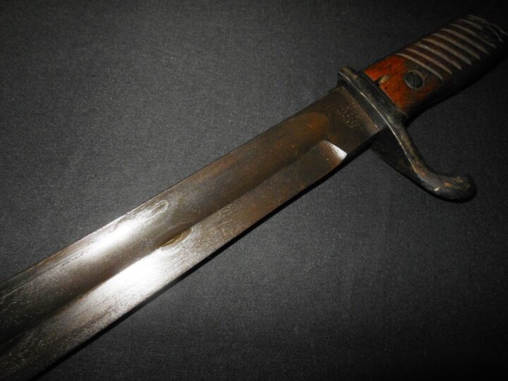 WW1 German Army S98/05 Seitengewehr - WEIMAR POLICE UNIT BUTCHER BAYONET - RARE! - Image 5