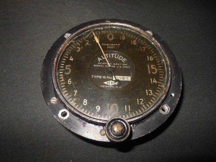 WW1 US Army Aviation Signal Corps - TYPE G ALTIMETER - JN-4 Nieuport 28 - RARE! - Image 3