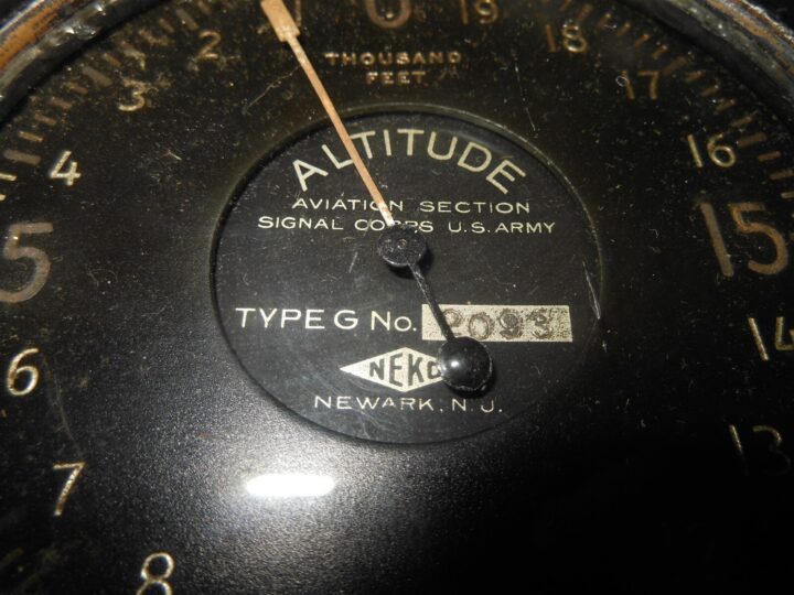 WW1 US Army Aviation Signal Corps - TYPE G ALTIMETER - JN-4 Nieuport 28 - RARE! - Image 4