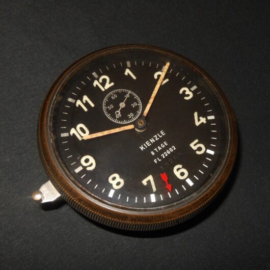 WW2 German Luftwaffe Aircraft - KEINZLE INSTRUMENT PANEL CLOCK - Ju52 Ar68 Fw44