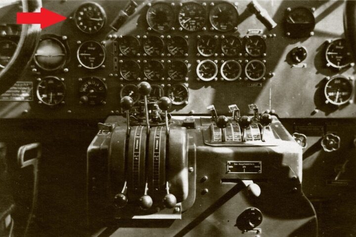 WW2 German Luftwaffe Aircraft - KEINZLE INSTRUMENT PANEL CLOCK - Ju52 Ar68 Fw44 - Image 7