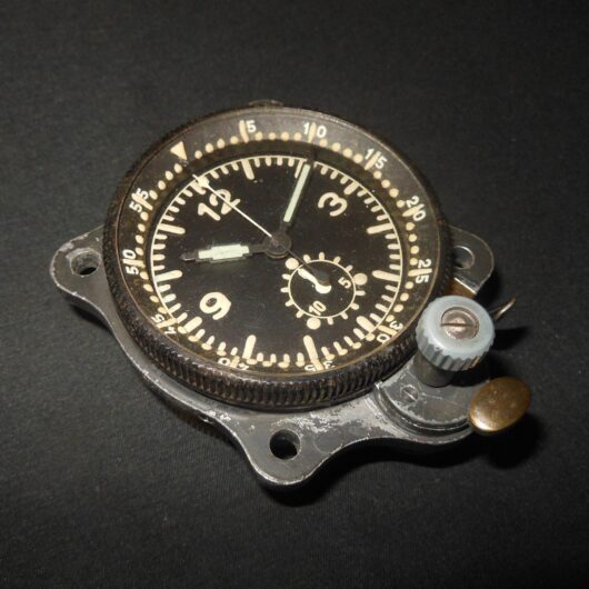 WW2 German Luftwaffe Borduhr - JUNGHANS COCKPIT CLOCK - 5th MODEL - VERY NICE!