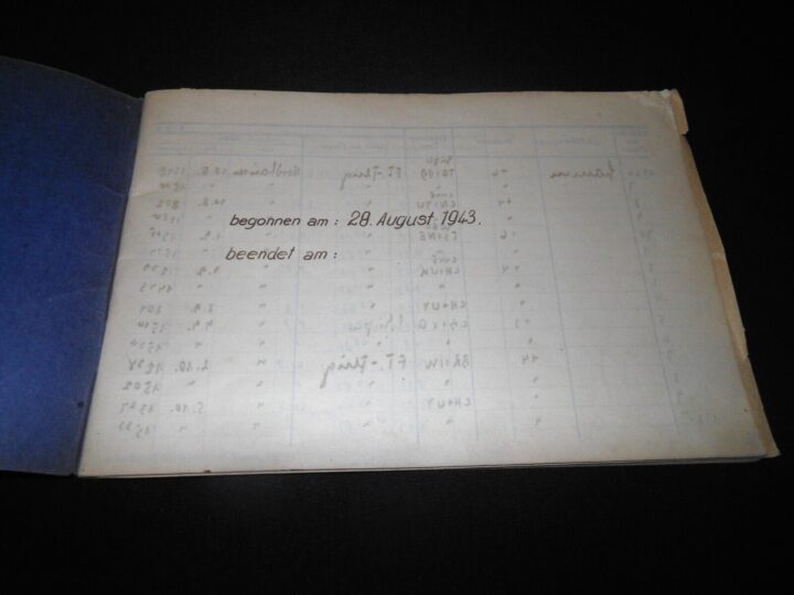 WW2 German Luftwaffe Flugbuch - FLIGHT LOG BOOK #5 - FLIGHT INSTRUCTOR - RARE! - Image 4