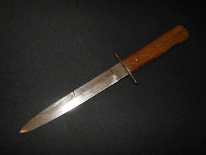 WW2 German Luftwaffe Nahkampfmesser - COMBAT TRENCH KNIFE / DAGGER - "5" - NICE! - Image 3