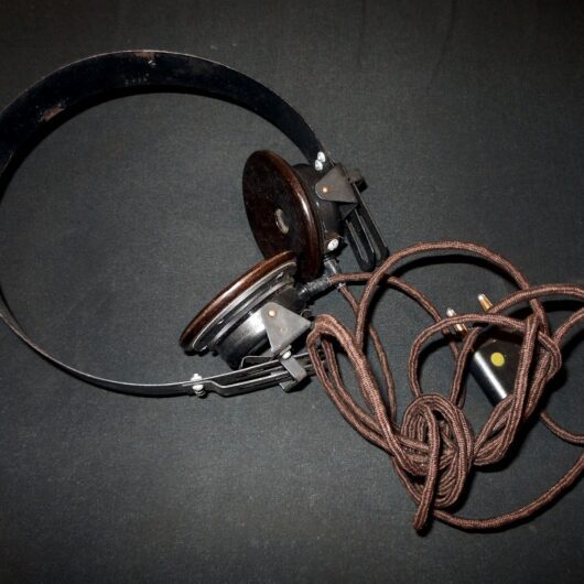 WW2 German Wehrmacht Dfh. a Kopfhörer - PANZER HEADSET - 1945 - NEW OLD STOCK!