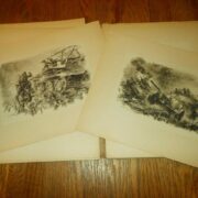 WW2 German Wehrmacht Heer " Panzer Grenadiere " - Pencil Sketches - SUPERB! - Image 8