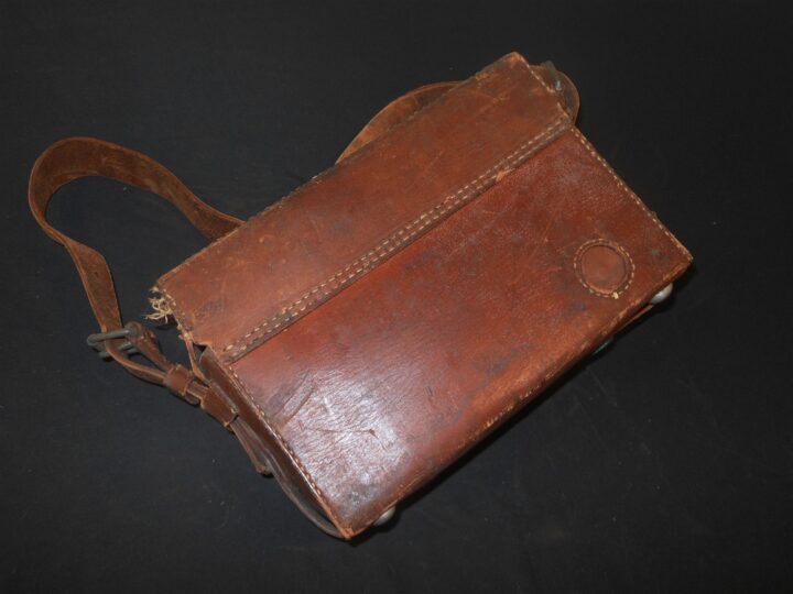 WW2 Imperial Japanese Army - TYPE 92 FIELD TRENCH PHONE LEATHER CASE - NICE! - Image 14
