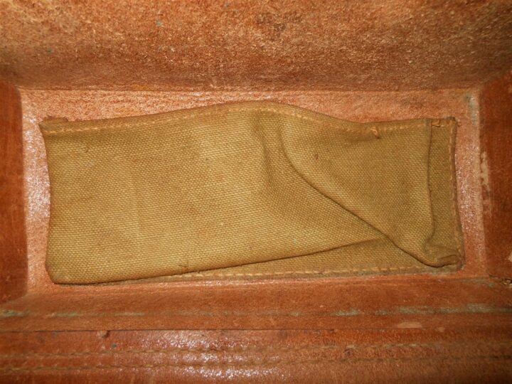 WW2 Imperial Japanese Army - TYPE 92 FIELD TRENCH PHONE LEATHER CASE - NICE! - Image 8