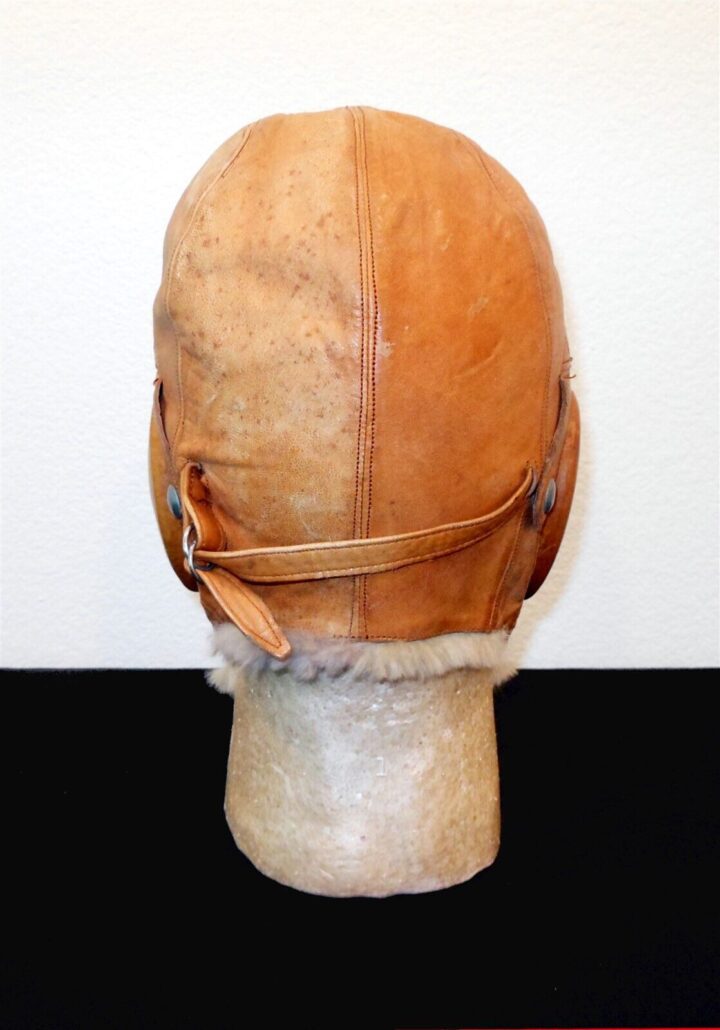 WW2 Imperial Japanese Army - WINTER LEATHER & FUR PILOT FLIGHT HELMET - NICE! - Image 5