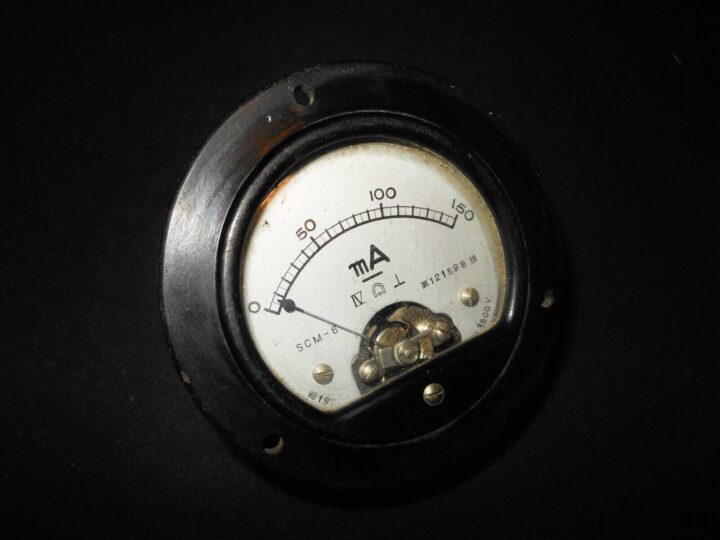 WW2 Imperial Japanese Navy - ELECTRICAL AMMETER - SHIPS & SUBMARINES - RARE!