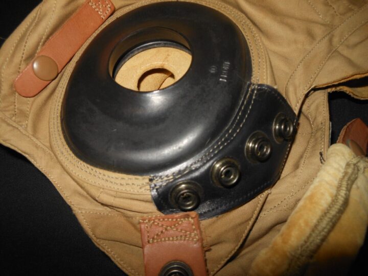 WW2 US Army Air Force Aircraft - TYPE AN-H-15 FLIGHT HELMET - NICE! - Image 10
