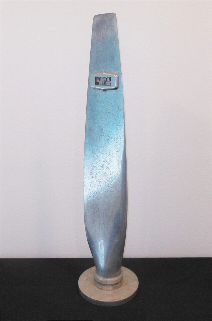 WW2 US Army / Navy Aircraft - ALUMINUM PROPELLER PRESENTATION AWARD - NICE! - Image 4