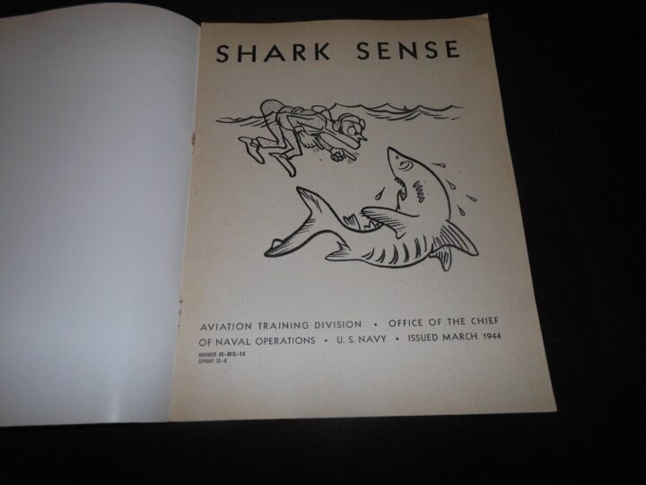 WW2 US Navy Training Handbook - SHARK SENSE - PBY Gunner Veteran Estate - Image 4