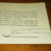 WW II German Air Force - OBERST HERMANN GRAF - WARTIME SIGNATURE - RARE! - Image 4