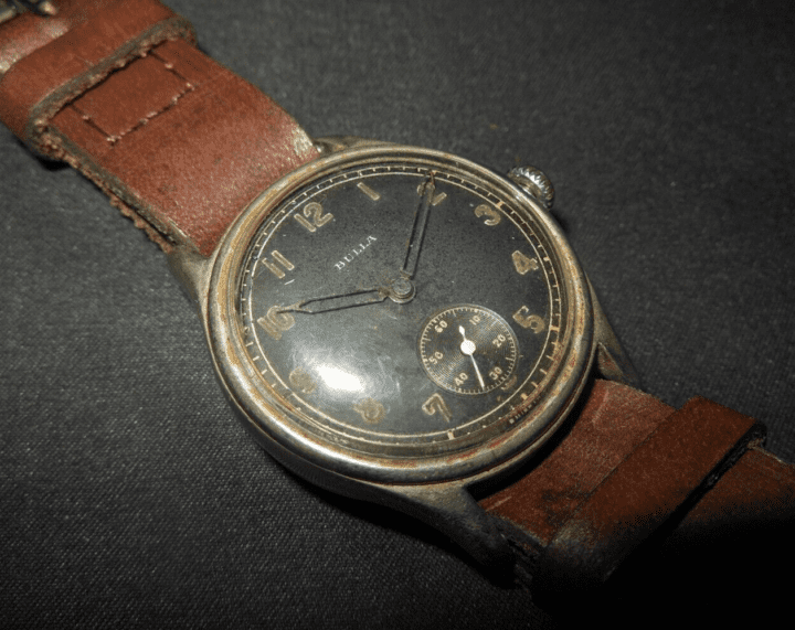 WW II German WH Heer Dienstuhr - PERSONAL SERVICE WATCH - BULLA - PUBLISHED!