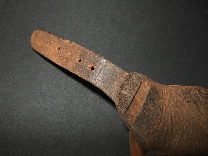 WW1 German Fliegertruppen Aircraft - PILOT LEATHER POCKET WATCH STRAP - RARE! - Image 7