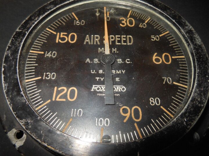 WW1 US Army Aviation Signal Corps Aircraft - TYPE E AIR SPEED INDICATOR - RARE! - Image 4