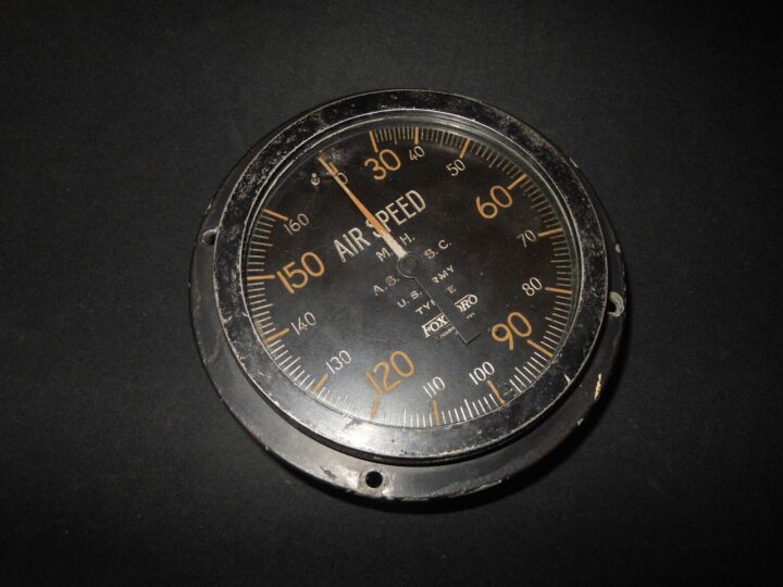 WW1 US Army Aviation Signal Corps Aircraft - TYPE E AIR SPEED INDICATOR - RARE!