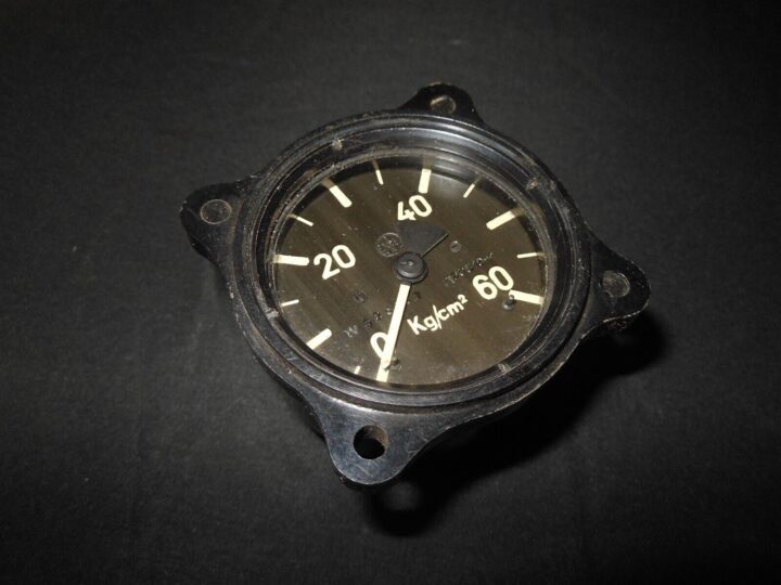 WW2 German Luftwaffe Aircraft Druckmesser - PRESSURE GAUGE - Me262 He162 - NICE!