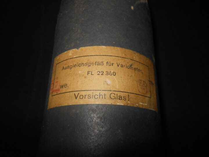 WW2 German Luftwaffe Ausgleichsgefäß für Variometer - EXPANSION TANK - SUPERB! - Image 8