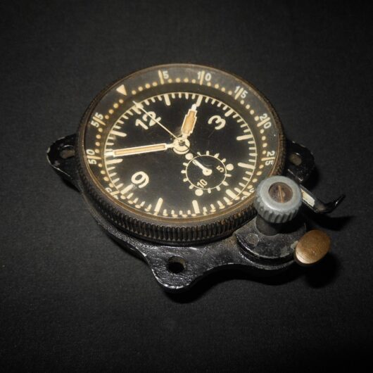 WW2 German Luftwaffe Borduhr - JUNGHANS COCKPIT CLOCK - 5th MODEL - VERY NICE!