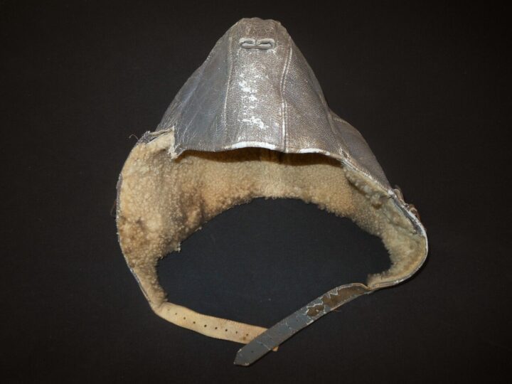 WW2 German Luftwaffe FK33 Fliegerkopfhaube - WINTER FLIGHT CAP - LBA MARKED! - Image 9