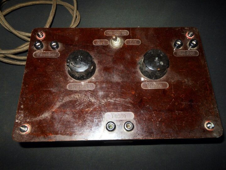 WW2 German Luftwaffe Glimmröhrensummer - MORSE KEY TESTING UNIT - VERY NICE! - Image 3