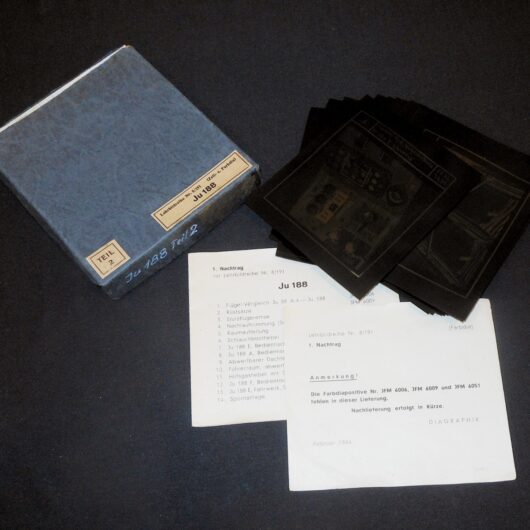 WW2 German Luftwaffe Lehrbild - AIRCRAFT MANUAL TRAINING SLIDES - Ju188 - RARE!