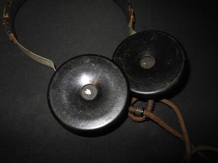 WW2 German Wehrmacht Dfh.a Kopfhörer - RADIO HEADSET EARPHONES - NICE! - Image 7