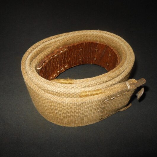 WW2 German Wehrmacht - EM/NCO - TROPICAL AFRICA CANVAS BELT - VERY NICE!