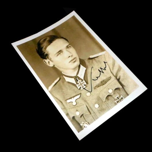 WW2 German Wehrmacht Panzer - HAUPTMANN PAUL-GEORG KLEFFEL - AUTOGRAPH - NICE!