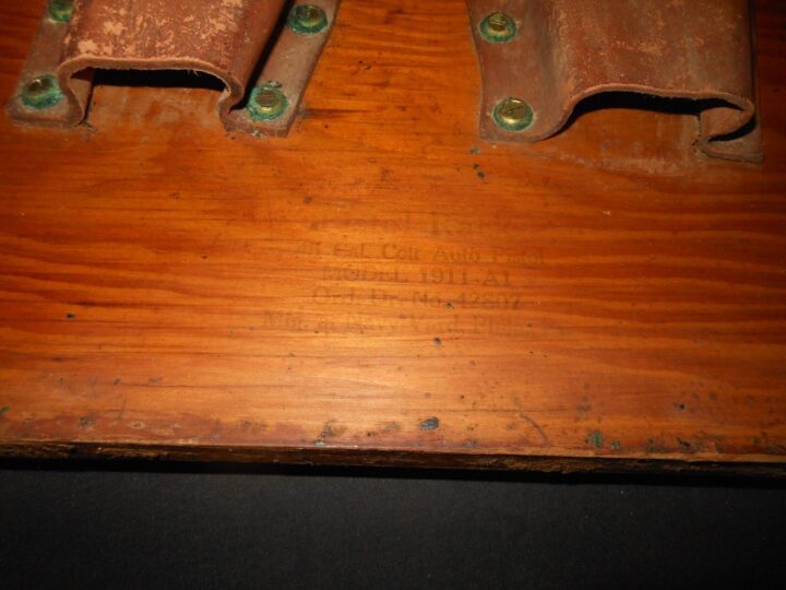 WW2 US Navy Warship - .45 COLT M1911 PISTOL RACK - EMERGENCY BOARDING #2 - RARE! - Image 11