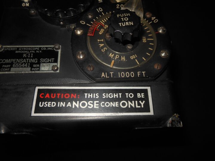 WW2 USAAF Aircraft - SPERRY K-11 COMPENSATING GUNSIGHT - B-17 B-24 - NICE! - Image 12