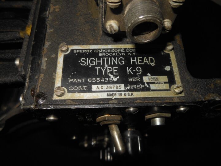 WW2 USAAF Aircraft - SPERRY K-9 UPPER TURRET GUNSIGHT - B-24 B-26 - VERY RARE! - Image 13