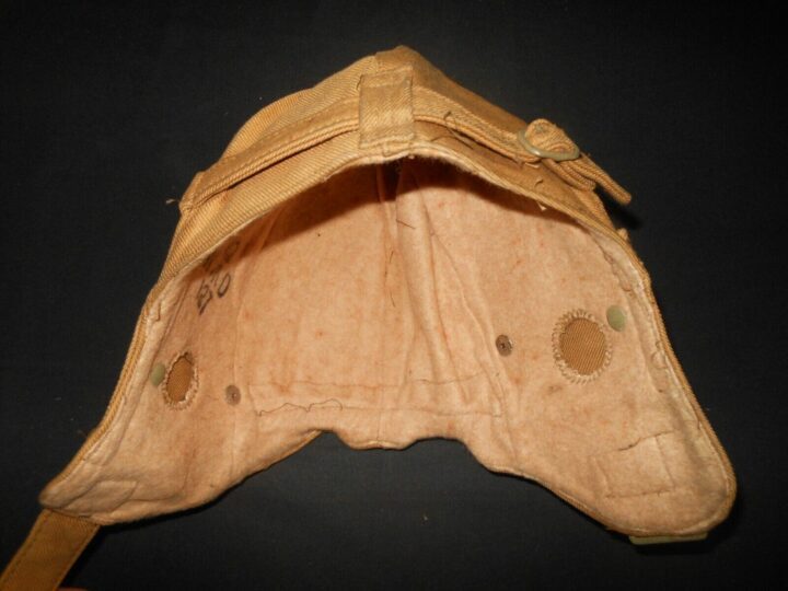 WW II British Royal Air Force - PILOT CADET / TRANINING CLOTH FLIGHT HELMET NICE - Image 8