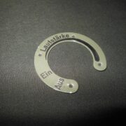 WW II German LW WH KM FuG Funkgerat - RADIO DATA PLATE #4 - TORN KWE PANZER