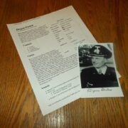 WW II German Navy Autographed Photo and Docs - JURGEN OESTEN - NICE!