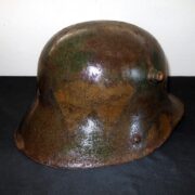 WW1 Imperial German Army - M1916 M1917 CAMOUFLAGED HELMET SHELL - VERY NICE! - Image 11