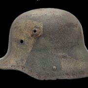 WW1 Imperial German Army - M1916 M1917 CAMOUFLAGED HELMET SHELL - VERY NICE! - Image 3