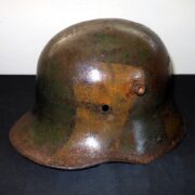 WW1 Imperial German Army - M1916 M1917 CAMOUFLAGED HELMET SHELL - VERY NICE! - Image 4